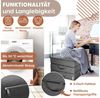 KESSER® Klappmatratze Gästematratze 3-fach Faltmatratze faltbar zum Sitzhocker | Schaumstoff 25kg/m³ extra dick 15cm atmungsaktiv waschbar abnehmbarer Bezug | Matratze inkl. Camping Tragetasche Anthrazit, 75 x 195 x 15 cm Bild 2