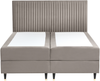 Boxspringbett mit Stauraum DAME Samtstoff Taupe 160 x 200 cm Bild 5