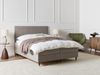 Boxspringbett mit Stauraum DAME Samtstoff Taupe 160 x 200 cm Bild 3