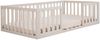 roba Montessori Bodenbett 70 x 140 inkl. Lattenrost & Rausfallschutz - Stone Washed Bild 4