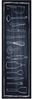 vidaXL Küchen Teppich Schwarz 150 x 45 cm Samt 42013432 Bild 2