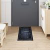 vidaXL Küchen Teppich Schwarz 150 x 45 cm Samt 42013432 Bild 3
