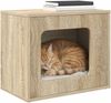 vidaXL Katzenhaus Sonoma 51 x 30 x 42,5 cm Holzwerkstoff 8000646 Bild 3