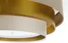 BPS Koncept 050-2EP-089 Deckenleuchte TRINITY 2xE27 60W Satin auf PVC-Kunststoff beige, gold, weiß H:23cm Ø60cm dimmbar Bild 5