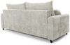 Sofa 3-Sitzer mit Schlaffunktion GIANA Stoff Soft Weiß Bild 3