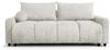 Sofa 3-Sitzer mit Schlaffunktion GIANA Stoff Soft Weiß Bild 2