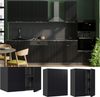 Hängeschrank Fame-Line Schwarz gestreift 60 cm Vicco Bild 2