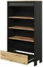 Regal Spot 1S SP03 (Farbe: Schwarz / Artisan Eiche + Schwarz Holzstruktur) Bild 2