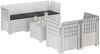 vidaXL 5-Sitzer Gartensofa mit Kissen Rattan-Look PP Weiß 3443899 Bild 2