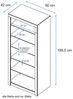 VOGL Möbelfabrik Standregal, Höhe 191 cm Bild 3