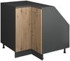 Dachschrägenschrank Rion Beton 60x81.6 cm mit 2 Schubladen, Schrankkorpus 60 cm Tiefe Vicco Bild 1