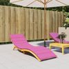 vidaXL Sonnenliegen-Auflage, rosa Oxford-Gewebe, 200 x 60 x 4 cm Bild 2