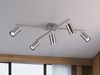 Deckenstrahler MARLEY Silber 5-flammig, verstellbare Spots, Breite 77,5cm Bild 5