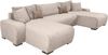COLLECTION AB Wohnlandschaft Paola U-Form, B: 314 cm, Bettfunktion, Bettkasten & 4 Zierkissen, Federkern Bild 3