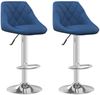 vidaXL Barhocker 2 Stk. Blau Samt 335309 Bild 2