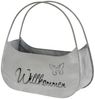 Levandeo® Blumentopf, Blumentopf Tasche Willkommen L25cm Grau Metall Pflanztopf Garten-Deko Bild 5