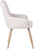 HOMAVO 2er Set 'YZ3' Esszimmerstuhl mit Armlehnen, Stoff ota, 57 x 62 x 87 cm Bild 5