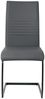 Polyurethan Metall Stuhl 42 x 97 x 59 cm Schwarz Grau Bild 3