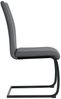Polyurethan Metall Stuhl 42 x 97 x 59 cm Schwarz Grau Bild 4