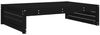 vidaXL Gartenhocker Schwarz 120x80 cm Massivholz Kiefer 825755 Bild 2