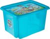 keeeper Aufbewahrungsbox 1x Paw Patrol Aufbewahrungsbox mit Deckel, Dreh- und stapelbar 30 l (1 St), Für Kinder, Karolina, Fresh Blue Transparent Bild 1