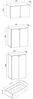 VCM Büroschrank Lona 917796 Weiß H. 240 x B. 70 x T. 39 cm Bild 4