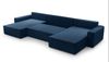 AX LIVING Blau Sofa U mit Schlaffunktion Cedria U Wohnlandschaft 389cm Bild 4