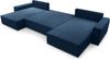AX LIVING Blau Sofa U mit Schlaffunktion Cedria U Wohnlandschaft 389cm Bild 3