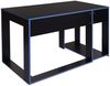 Schreibtisch HWC-J26, Computertisch Bürotisch, 120x60x76cm ~ schwarz-blau Bild 4