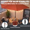 Kingsleeve Sonnenschirm, halbrund, wasserabweisend, UV-Schutz 50+, Stahl terracotta, 270 cm Bild 3