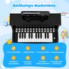 25 Tasten Mini Digitalpiano mit Hocker Kinder Klavier mit Einstellbarer Geschwindigkeit Schwarz Bild 3