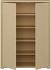 Forte ALICE SPRINGS Schuhschrank 70 80, modern-minimalistisch, 2-türig, Holzwerkstoff, Buttergelb, 74,5 cm breit x 99,1 cm hoch x 34,9 cm tief Bild 4