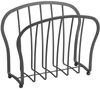 mDesign Zeitungshalter Zeitungskorb Zeitungsablage Organizer Metall Graphit Bild 4