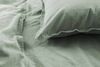 Hahn Renforce Bettwäsche 240x220 stonewashed olive khaki grün uni 123061-518 Bild 4