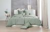 Hahn Renforce Bettwäsche 240x220 stonewashed olive khaki grün uni 123061-518 Bild 2