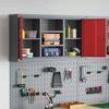 vidaXL Werkzeugschrank mit Regal Rot und Grau 100 x 20 x 55 cm 4103474 Bild 4