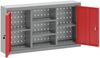 vidaXL Werkzeugschrank mit Regal Rot und Grau 100 x 20 x 55 cm 4103474 Bild 5