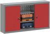 vidaXL Werkzeugschrank mit Regal Rot und Grau 100 x 20 x 55 cm 4103474 Bild 3