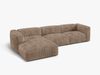 Micadoni Ecksofa Martina 3-Sitzer Links Kord Eichel Bild 3
