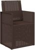 vidaXL Garten Esszimmerstühle 2 pcs Braun PP 899962 Bild 4
