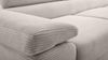 AX LIVING Cord Couch L Form – Arborio R Wohnlandschaft 280 cm Zartweiß Bild 4