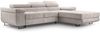 AX LIVING Cord Couch L Form – Arborio R Wohnlandschaft 280 cm Zartweiß Bild 2