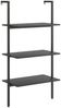 vidaXL Leiterregal mit 3 Böden Schwarz 64x35x120,5 cm 336381 Bild 2