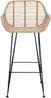 vidaXL Barstuhl 2 pcs 55 x 52 x 92 cm Rattan und Eisen 42011552 Bild 5