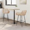 vidaXL Barstuhl 2 pcs 55 x 52 x 92 cm Rattan und Eisen 42011552 Bild 3