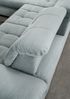 Polsterecke >Devland< Schlaffunktion, Stauraum, Cord Aqua - 273x105x189cm (BxHxT) Bild 4