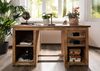 Schreibtisch Mango 140x80x76 natur lackiert RAILWAY #161 Bild 3