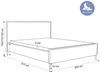 Goldstoff Polsterbett Modernes Bett "ETERNIA" mit hohen Beinen & praktischem Stauraum (Bettgestell mit Bettkasten, 120–200x200 cm, Kopfteilhöhe: 70/110 cm, Seitenhöhe: 25/40 cm), Elegantes Schlafzimmerbett mit hohem Stauraum & Design Bild 2