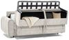 Beautysofa Schlafsofa Pavarti modernes Sofa mit italienischem Klappmechanismus und Matratze, mit Bettkasten, verstellbaren Kopfstützen und Schlaffunktion, in 3 Größen & 8 Farben Bild 4