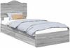 vidaXL Aufbewahrungsbett Graues Sonoma 70 x 190 cm Holzwerkstoff 3413560 Bild 2
